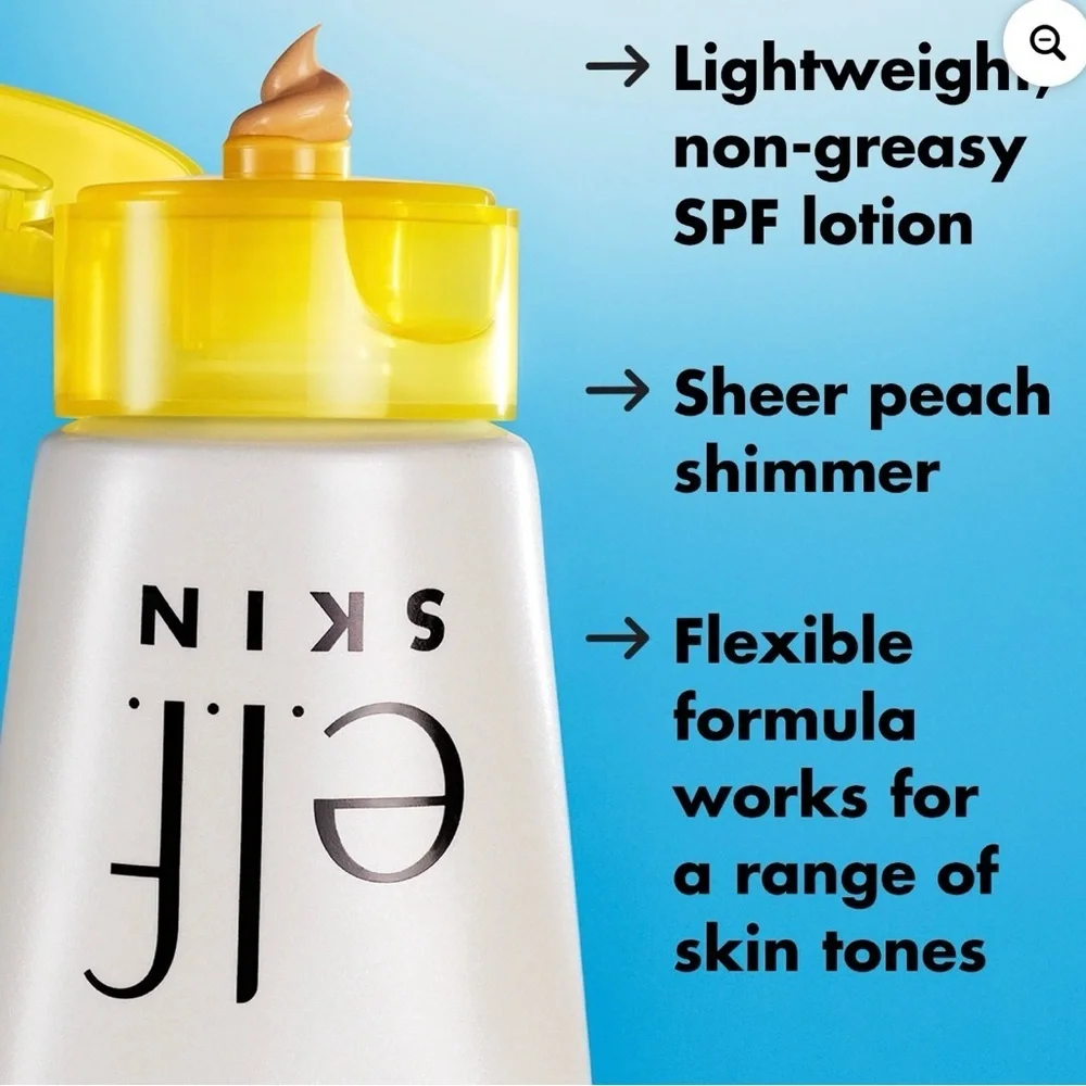 3 e.l.f. SKIN Suntouchable Whoa Glow SPF 30 Sunscreen & Primer Mini, Sunbeam